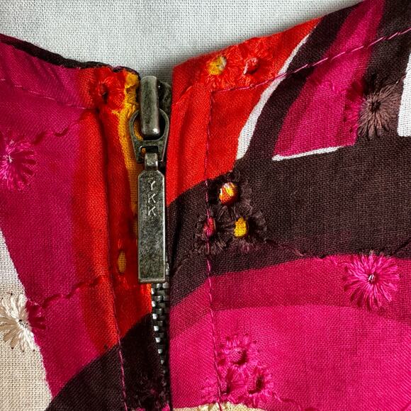 Life Style Artsy 100% Cotton Abstract Jacket Size Large Art to Wear Vibrant - Picture 6 of 6